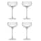 Hello Honey® 8oz. Clear Stemmed Champagne Coupe Glass Set